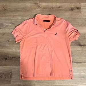 Men’s Nautica Polo Salmon Pink